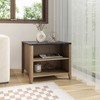 LOVMOR Tobacco Wood Grain Coffee Table. Nightstand - 3 of 4