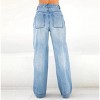 Mocamel Women's Summer New Wide-leg Low-rise Jeans - 2 of 3