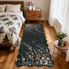 Garvee Scalloped Area Rugs for Living Room Bedroom Modern Floral Print Rug Butterfly Pattern Rug Low Pile Non-Slip Accent Rug - 2 of 4