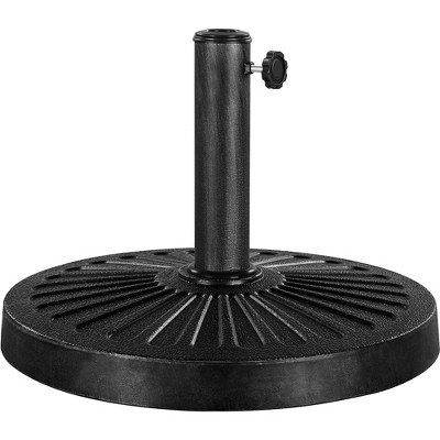 Yaheetech 18" Outdoor Patio Market Umbrella Base, Black