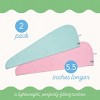 Turbie Twist Extra Long Microfiber Hair Towel Wrap for Women and Men - 2 Pack - Bathroom Essential Accessories - Quick Dry Hair Turban - 3 of 4