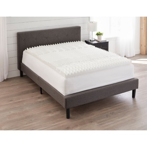 BrylaneHome 2 Inch 7-Zone Memory Foam Mattress Topper - image 1 of 1