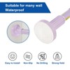 Unique Bargains Carbon Steel Adjustable No Drilling Expandable Shower Curtain Rod - 3 of 4