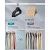 SONGMICS Coat Hangers Non-Slip Clothes Hangers Space-Saving Plastic Hangers 360°Swivel Rose Gold Hook - 4 of 4