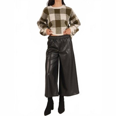 Women's Leather Culotte Pants - Before You