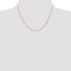 Black Bow Jewelry 1.35mm, 14k Yellow Gold, Cable Rope Chain Necklace - 2 of 4