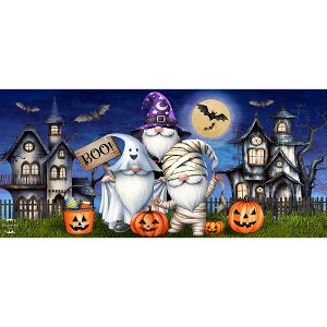 Briarwood Lane Halloween Costumed Gnomes Mini Mat 22x10 Indoor Outdoor For Halloween Doormat - 1 of 2