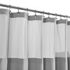 Cotton Blend Soft Waffle Weave Shower Curtain with Snap in Liner - 2 of 4