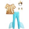 HalloweenCostumes.com Disney The Little Mermaid King Triton Costume for Adults,  Poseidon Merman Suit Cosplay or Atlantis Sea God Dress-Up - 3 of 4