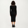 Anna-Kaci Women's Ribbed Knit Maternity Dress with Long Sleeves, Scoop Neckline and Stretch Fit Designed - 4 of 4