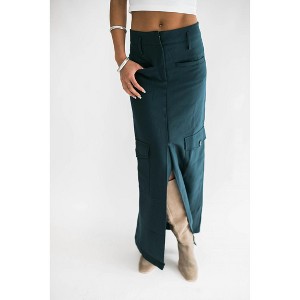 Women's Tasha Cargo Maxi Skirt - falcon park - 1 of 4