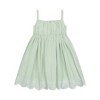 Hope & Henry Girls'  Sleeveless Ruched Party Dress with Embroidered Hem, Infant - 3 of 4