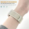 HTUTWOO Hollow Breathable Apple Watch Band, Woven Nylon Magnetic Strap 38/40/41/42/44/45/46/49mm for iWatch Series 10 9 8 7 6 5 4 3 2 1 SE Ultra - 3 of 4