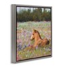 Stupell Industries Foal Horse Lounging Flower Meadow, 25" x 25" - 3 of 4