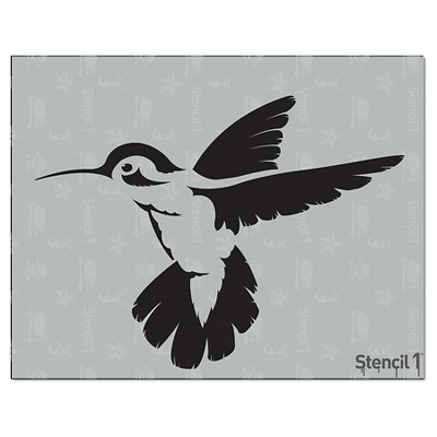 Stencil1 Hummingbird - Stencil 8.5" x 11"
