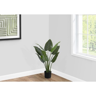 NicBex Artificial Tree Artificial Plant 37" Tall Artificial Aureum Tree with Black Pot, Room Decor for Home Office Foyer Porch