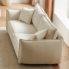NicBex Couches for Living Room 68.1" Triple Sectional Sofa with 2 Pillows Padded Seat and Back and Armrests for Apartment, Beige - 2 of 4