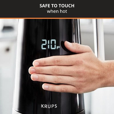 KRUPS Black Stainless Steel 1.7L Digital Electric Kettle