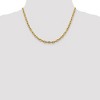 Black Bow Jewelry 5mm 14k Yellow Gold Hollow Open D/C Cable Chain Necklace - 3 of 4