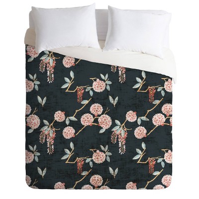 King Holli Zollinger Floralista Comforter Set Green - Deny Designs