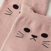 Anna-Kaci Women's Cat Face Grip Socks with Paw Print Anti-Slip Sole Soft Knit Ankle Socks for Home or Yoga 3-Pack - 3 of 4