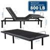 CuisinSmart Adjustable Bed Frame With Massage, Twin XL Adjustable Bed Base With 1 USB Port & Under-Bed Night Light, Head & Foot Incline - 3 of 4