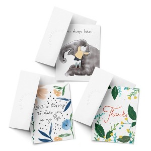 Everyday Greeting Card Pack (3ct) "Listen, Thanks, Blessing" by Ramus & Co - 1 of 4