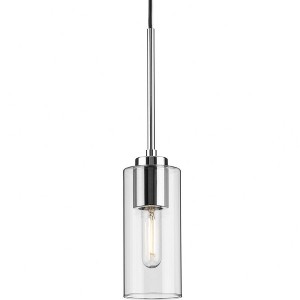 Progress Lighting Cofield 1-Light Pendant, Polished Chrome, Glass Shade - 1 of 1