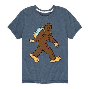 Boys' - Instant Message - Sasquatch Backpack Short Sleeve Graphic T-Shirt - 1 of 4