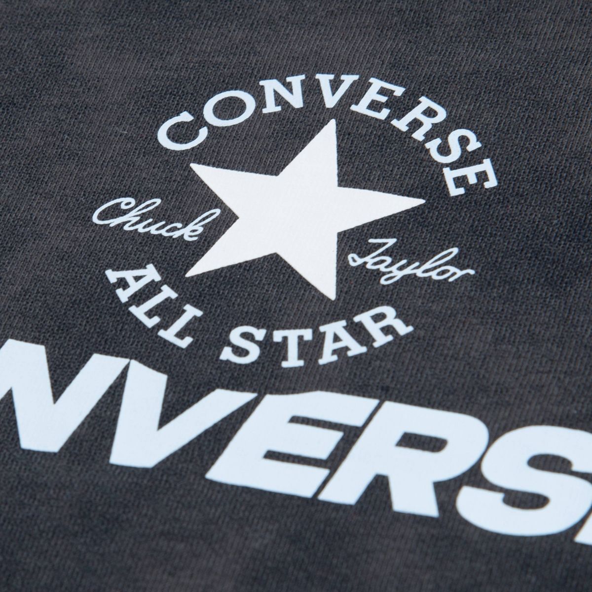 Converse® Girls' Short Sleeve Washed Boxy Graphic T-Shirt - Black - thumbnail 5