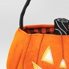 10" Jumbo Pumpkin Halloween Trick or Treat Fabric Basket Orange/Black - Hyde and EEK! Boutique™ - 4 of 4