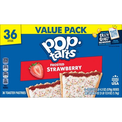 Pop-Tarts Frosted Strawberry Toaster Pastries - 60.9oz/36ct