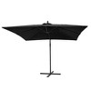 Sonkuki 8.2x8.2 FT Outdoor Hanging Umbrella Patio Offset W/t Cross Fade-resistant - 2 of 4