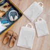Unique Bargains Mesh Zipper Handle Laundry Bags 1 Pc White - 2 of 4