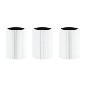 Nispira Premium Foldable HEPA Particle and Activated Carbon Filter Replacement for Blueair Blue Pure 411, 411+ & MINI Air Purifiers. 3 Packs - 1 of 4