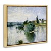 Stupell Industries The Seine at Lavacourt Floating Frame Canvas Art, Gold, 21" x 17" - 2 of 4