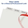Avery Index Maker Print & Apply Clear Label Plastic Dividers 8-Tab Letter 5 Sets 12450 - 4 of 4