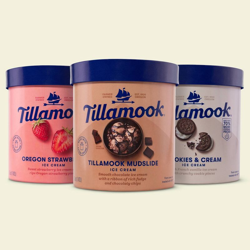 Tillamook Cookies &#38; Cream Ice Cream - 48oz, 5 of 6