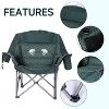 MUKE Oversized XL Padded Camping Chair with Cupholder, Cooler & Carry Bag, Heavy Duty 400lb, Outdoor Lounge Chair for Camping & Picnic - 2 of 4