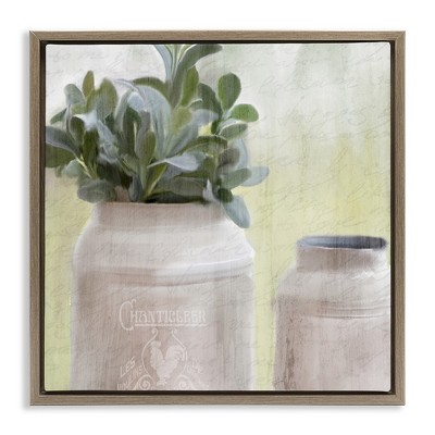 Stupell Industries Farmhouse Mill Can with Greenery, 18" x 18"