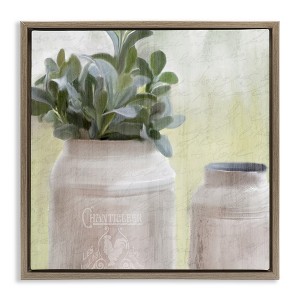 Stupell Industries Farmhouse Mill Can with Greenery, 18" x 18" - 1 of 4