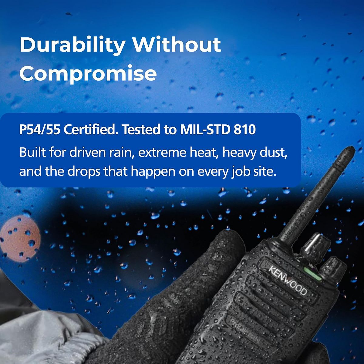 KENWOOD® ProTalk® NX-P1200AVK 5-Watt 64-Channel Analog VHF Two-Way Radio - thumbnail 2