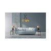 Elegant Lighting Casen 32 inch pendant in black and brass - 2 of 4