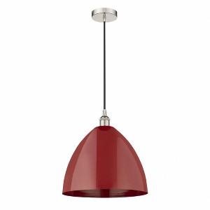 Plymouth Dome - 1 Light Cord Hung Mini Pendant In Industrial Style-18.75 Inches Tall and 16 Inches Wide - 1 of 1