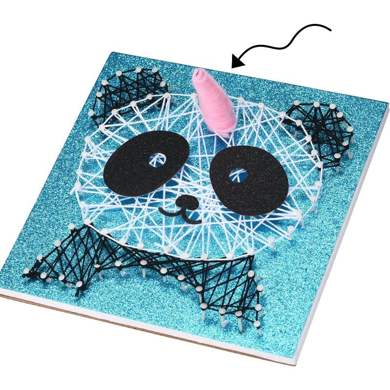 Neliblu DIY String Art Craft Kit for Kids - Panda, 2 of 4