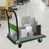 NAYSAYE Foldable Platform Dolly Heavy Duty Flatbed Cart with Swivel Wheels and Anti Slip Plate for Loading and Storage, Green, 35.43"*23.62"*34.25" - 2 of 4
