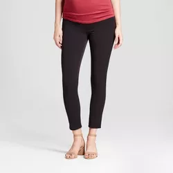 Mid-Rise Over Belly Cropped Skinny Maternity Trousers - Isabel Maternity by Ingrid & Isabel™