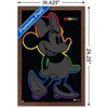 Trends International Disney Minnie Mouse - Rainbow Outline Framed Wall Poster Prints - 3 of 4