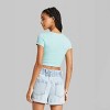 Women's Short Sleeve V-Neck Cropped T-Shirt - Wild Fable™ - image 3 of 3