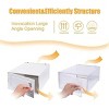 Clear Plastic Stackable Storage Shoe Box, 15 Pack Foldable Shoe Box Storage Sneaker Containers Storage Bins Shoe Organizer Drawer Fit to Men US Size 9 - 3 of 4